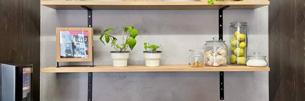 Microcimento parede de restaurante Microcimento em restaurante